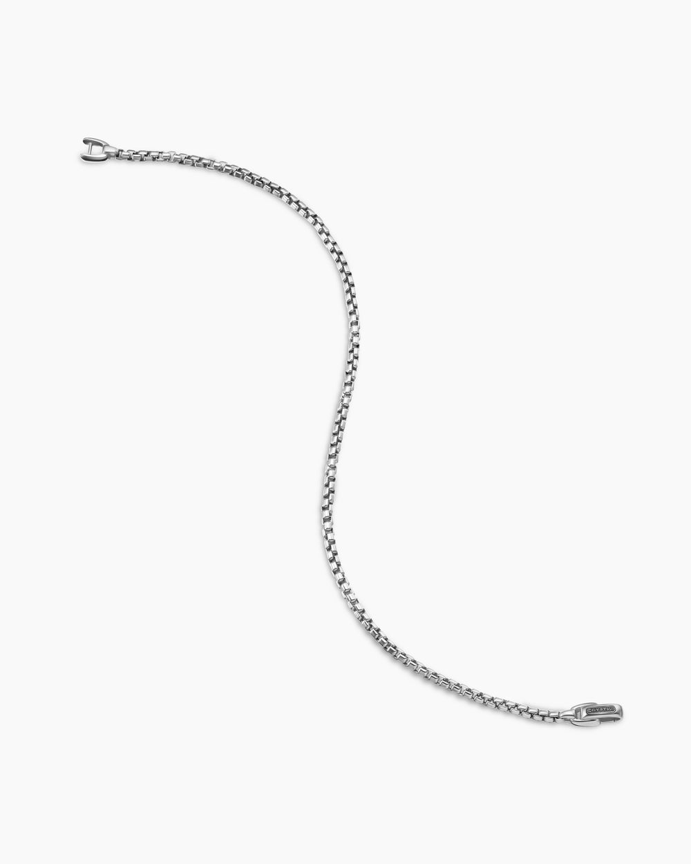 Bracelet Box Chain en platine, 2,7 mm hommes