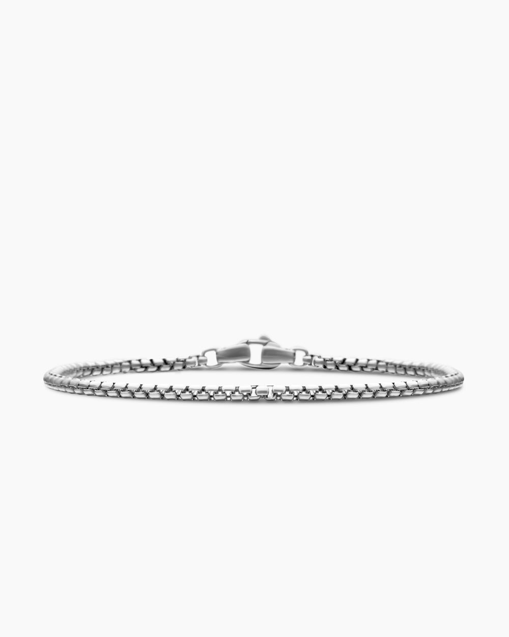Bracelet Box Chain en platine, 2,7 mm hommes