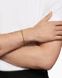 Box Chain Bracelet in 18K Yellow Gold, 3.4mm