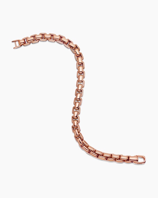 Bracelet Box Chain en or rose 18 carats, 7,3 mm