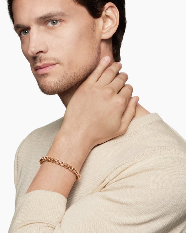 Bracelet Box Chain en or rose 18 carats, 7,3 mm