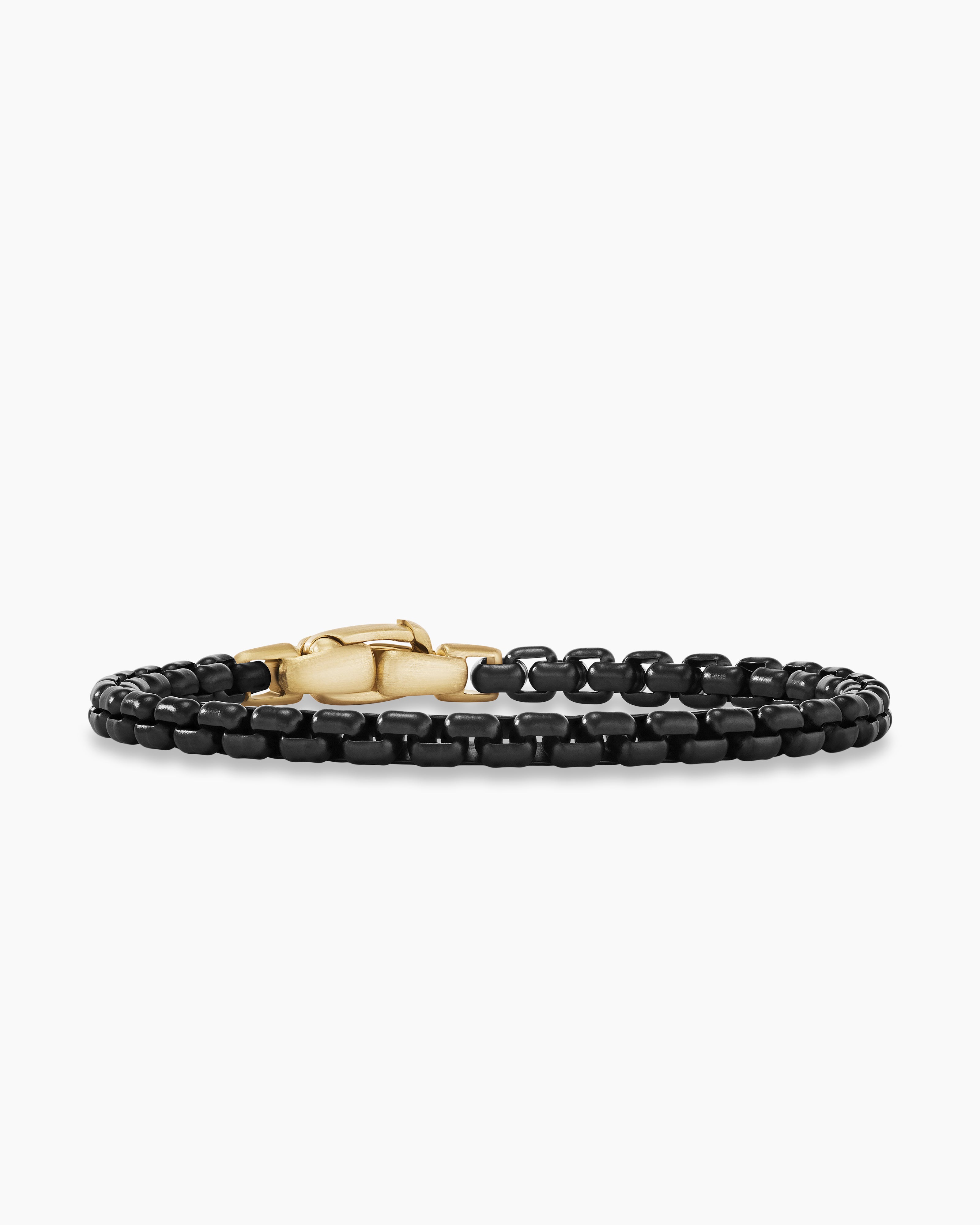 3-strand leather bracelet with gold stainless steel accents – Maverick Man