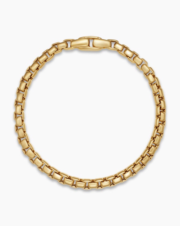 Box Chain Bracelet in 18K Yellow Gold, 5mm