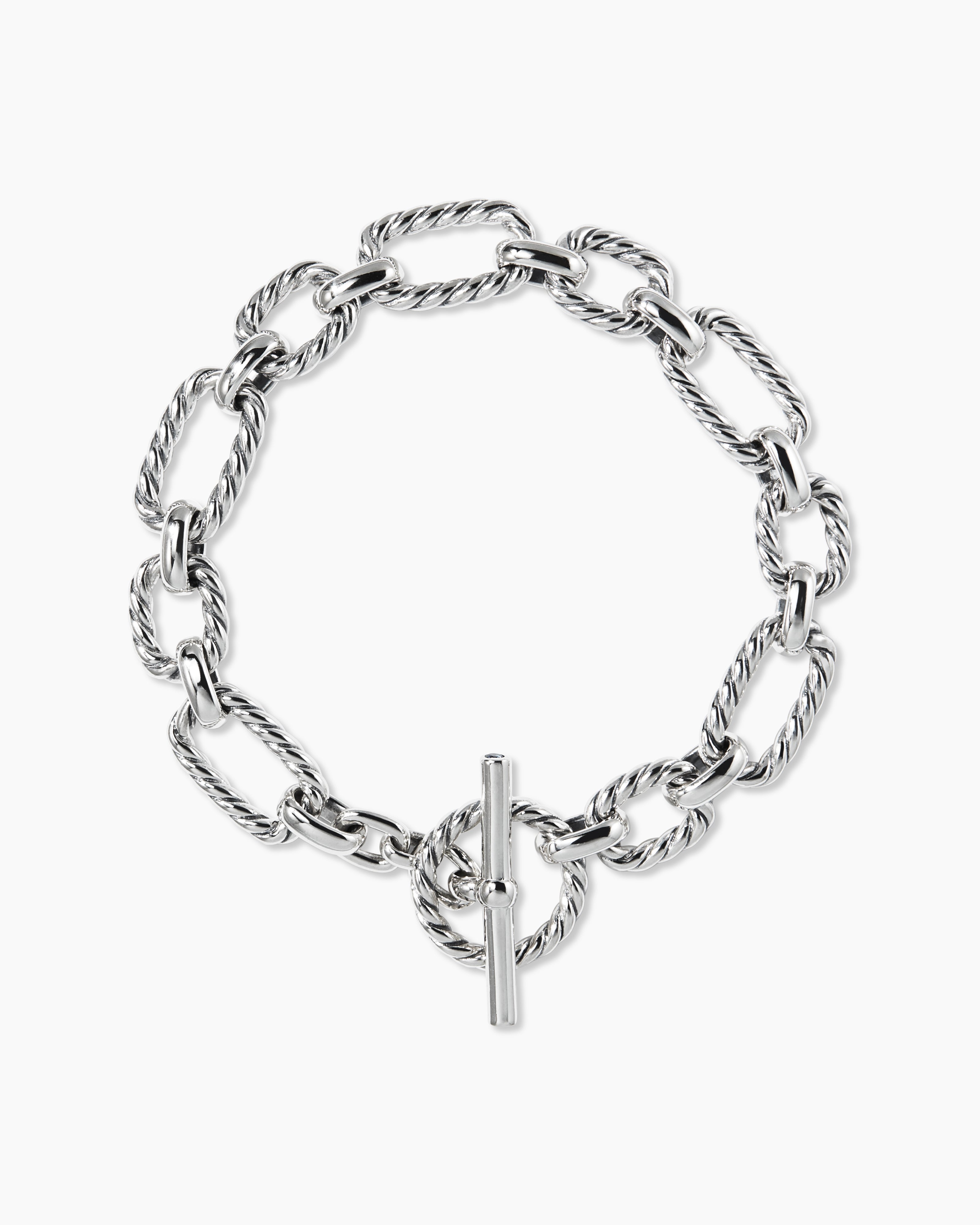 Cushion Link Chain Bracelet in Sterling Silver, 9.5mm | David Yurman