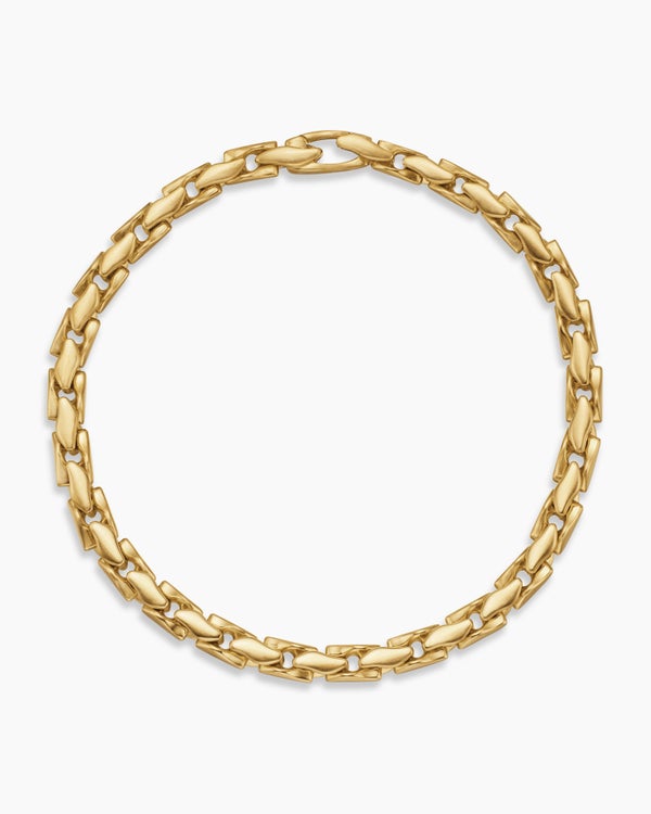 Fluted Chain Bracelet in 18K Yellow Gold, 5mm