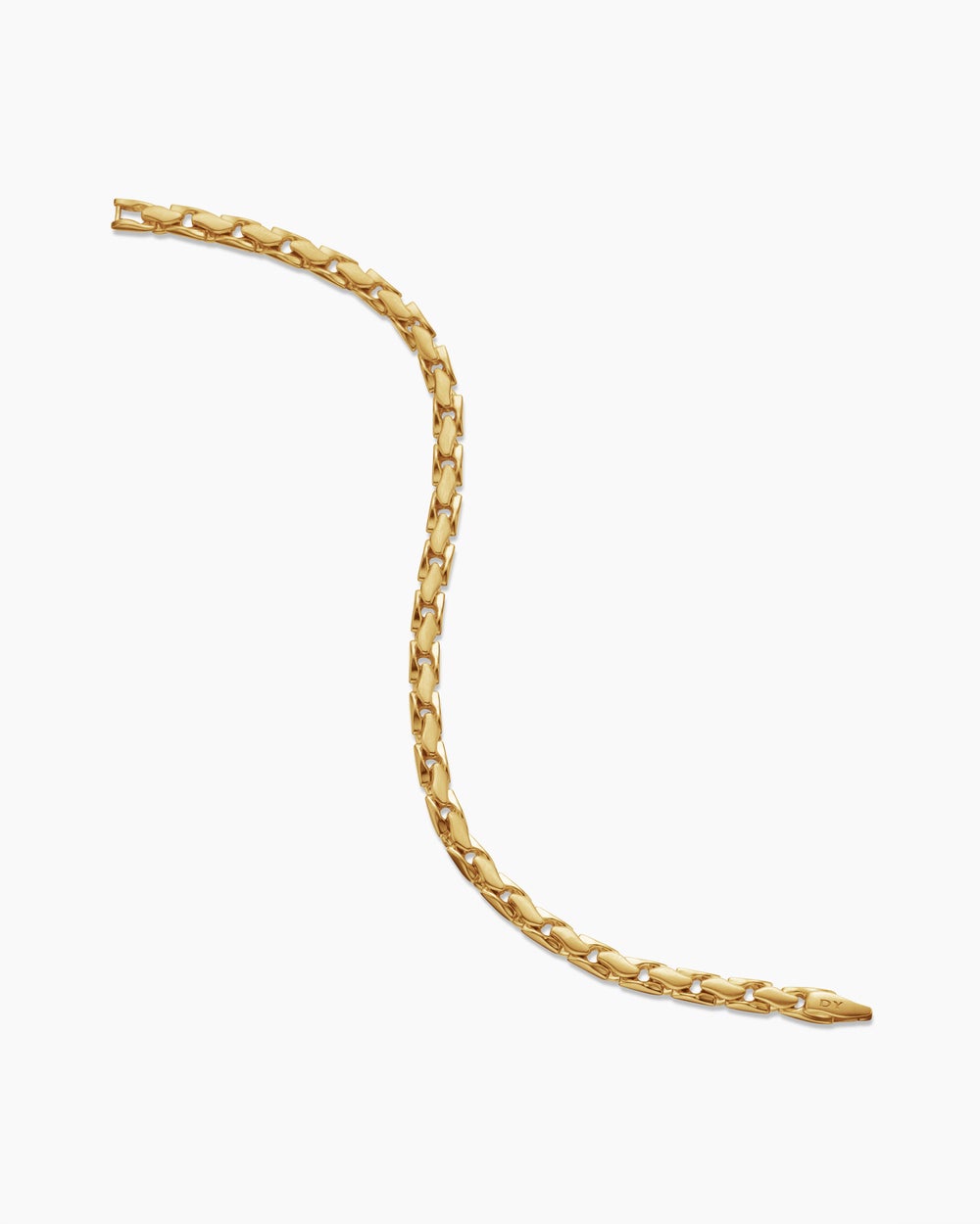 Bracelet chaîne à petites cannelures en or jaune 18 carats, 5 mm hommes