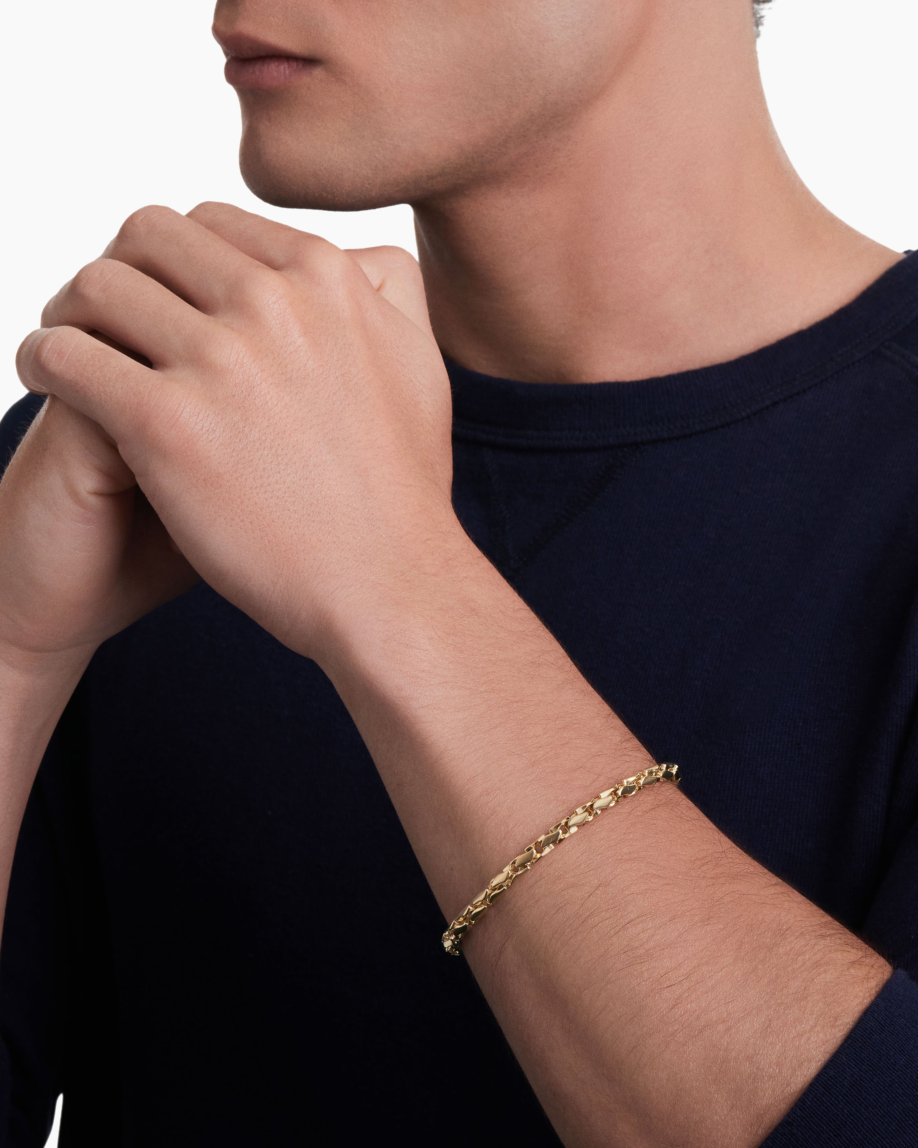 Mens 14k Solid Gold Fill Cuban Gold Bracelet With Encrypted Coarse Chain  Hip Hop Jewelry Chain 8/10mm From Wyd998, $29.24 | DHgate.Com