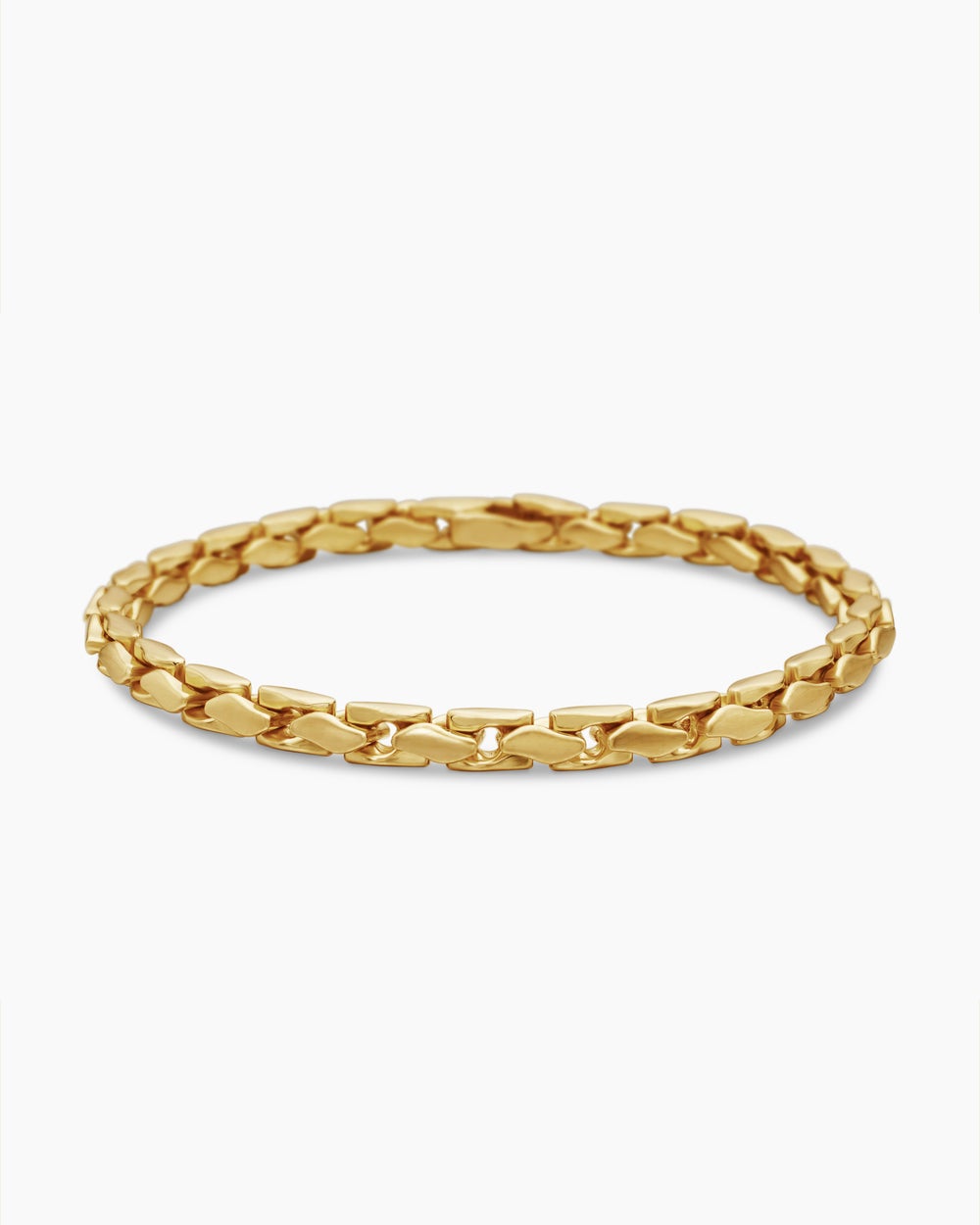 Bracelet chaîne à petites cannelures en or jaune 18 carats, 5 mm hommes