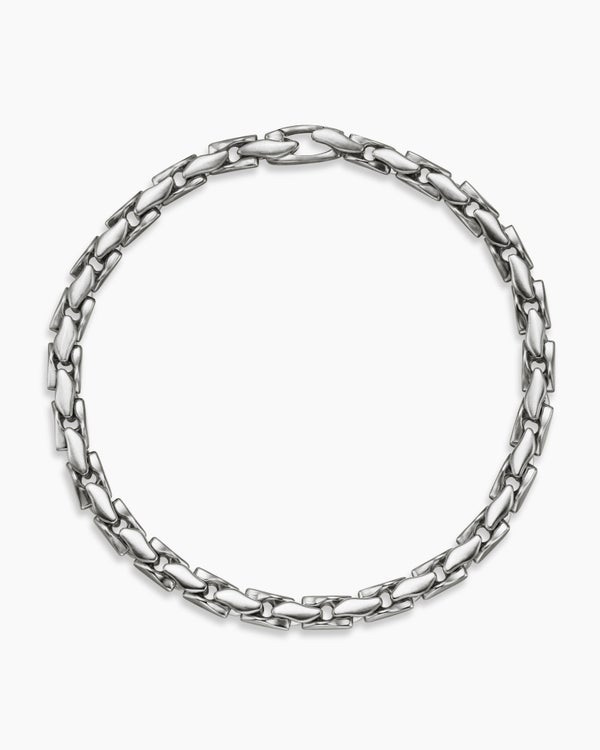 Bracelet Fluted Chain en argent sterling, 5 mm
