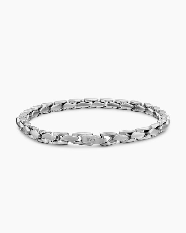 Bracelet Fluted Chain en argent sterling, 5 mm