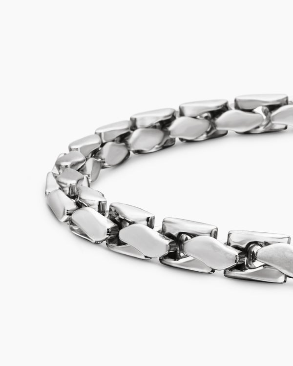 Bracelet Fluted Chain en argent sterling, 5 mm