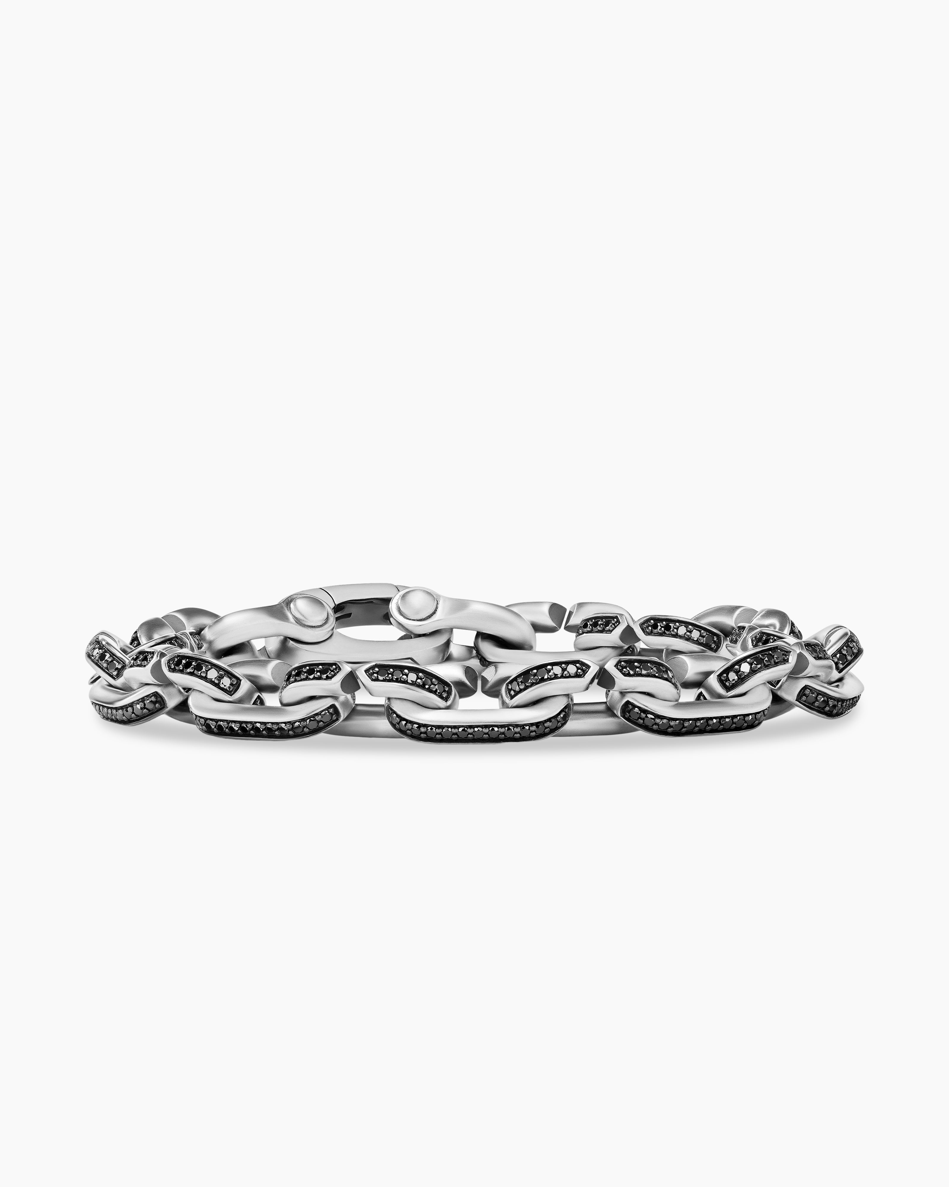 David Yurman 7mm Sterling Silver Torqued Chain Bracelet - Farfetch
