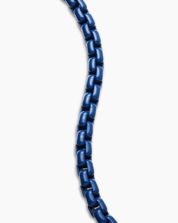 Bracelet Box Chain en argent sterling avec acier inoxydable, 5 mm