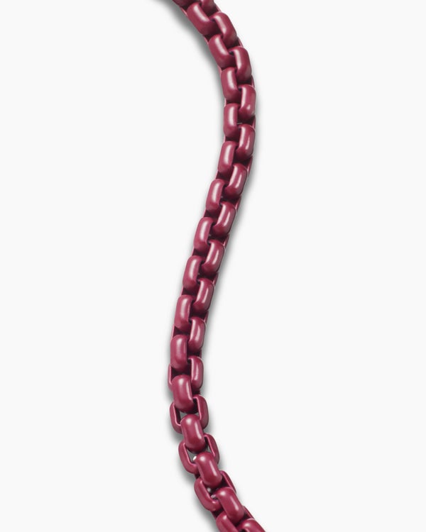 Bracelet Box Chain en argent sterling avec acier inoxydable, 5 mm