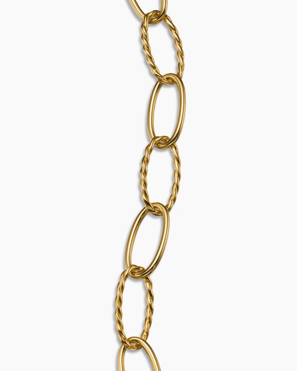 Oval Link Bracelet in 18K Yellow Gold, 11.3mm