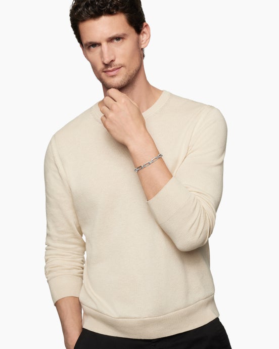 Streamline Elongated Link Bracelet in Sterling Silver, 6mm