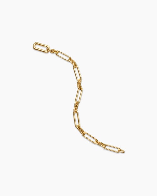 Womens Lexington Chain Bracelet in 18K Yellow Gold, 6.5mm