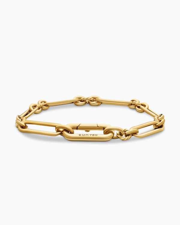 Bracelet en chaîne Lexington en or jaune 18 carats, 6,5 mm