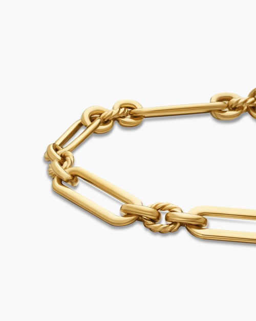Womens Lexington Chain Bracelet in 18K Yellow Gold, 6.5mm