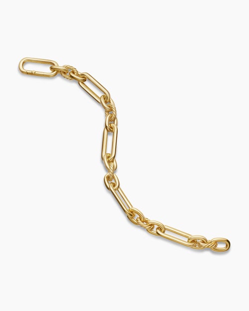 Womens Lexington Chain Bracelet in 18K Yellow Gold, 9.8mm