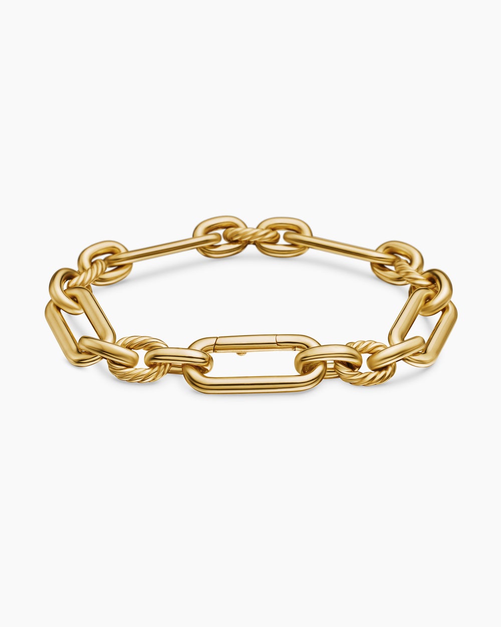 Bracelet chaîne Lexington en or jaune 18 carats, 9,8 mm pour femmes