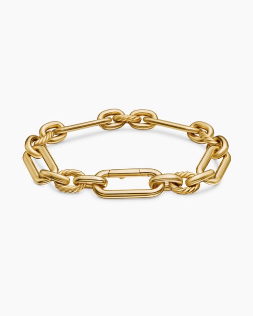 Womens Lexington Chain Bracelet in 18K Yellow Gold, 9.8mm