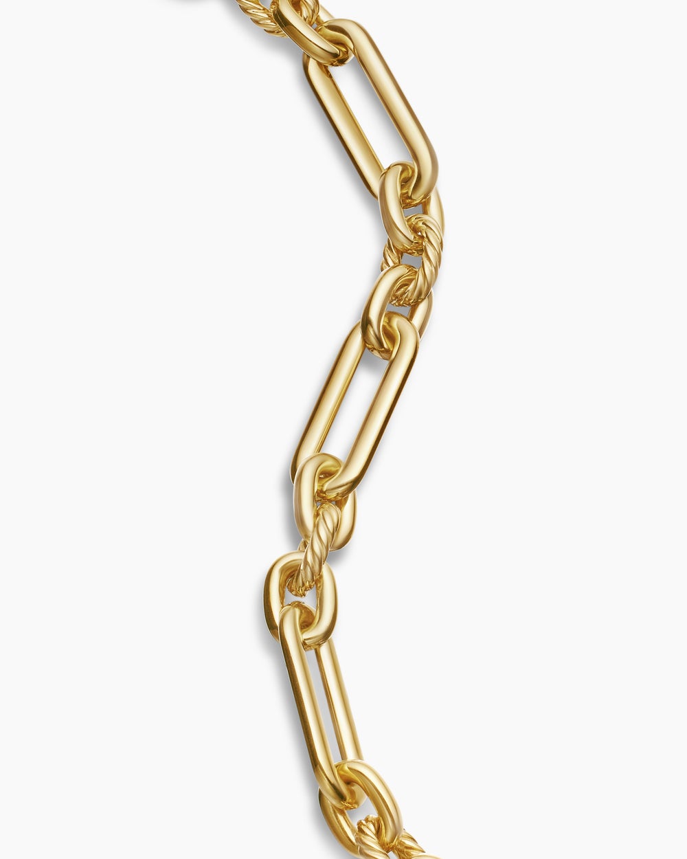 Bracelet chaîne Lexington en or jaune 18 carats, 9,8 mm pour femmes