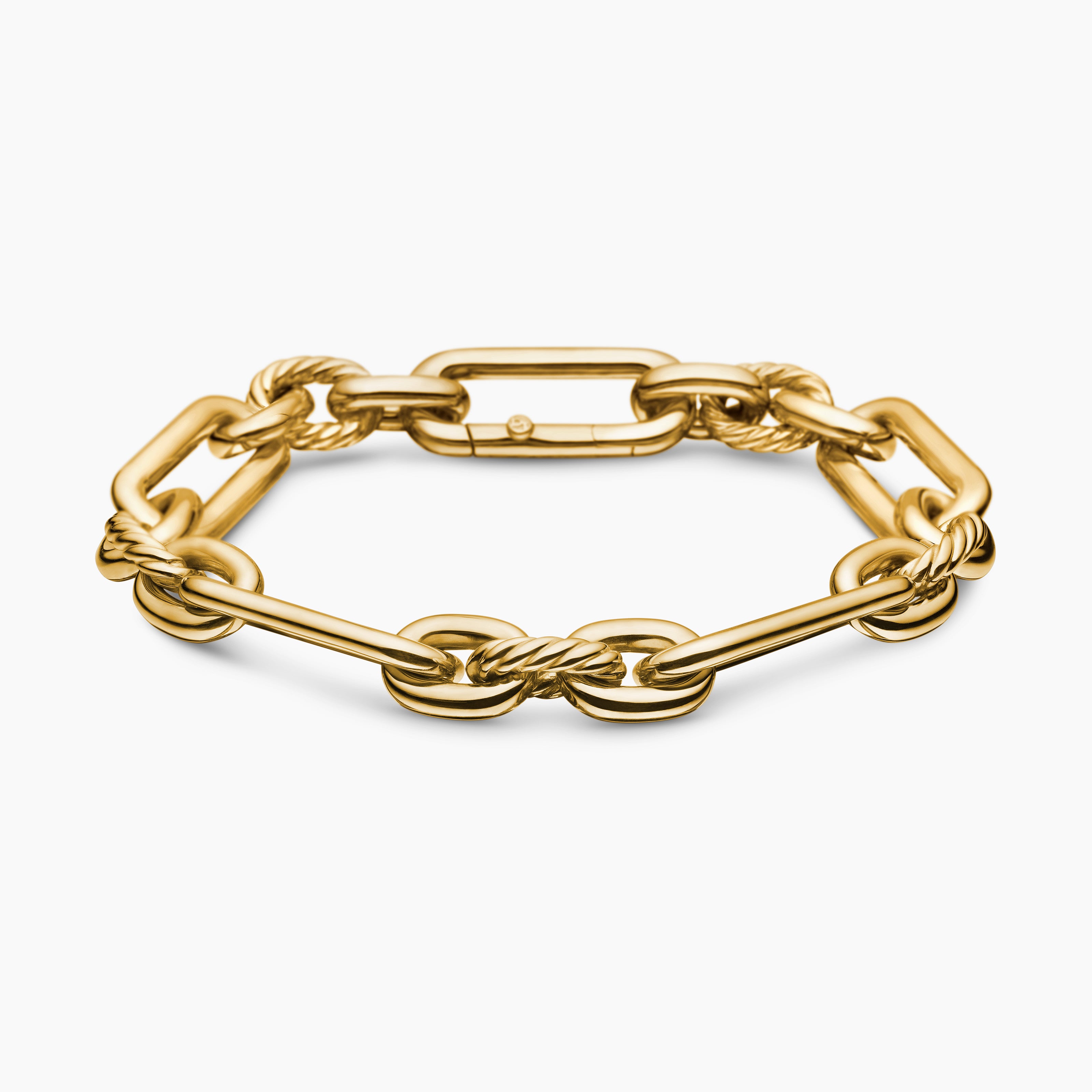 Womens Lexington Chain Bracelet in 18K Yellow Gold, 9.8mm