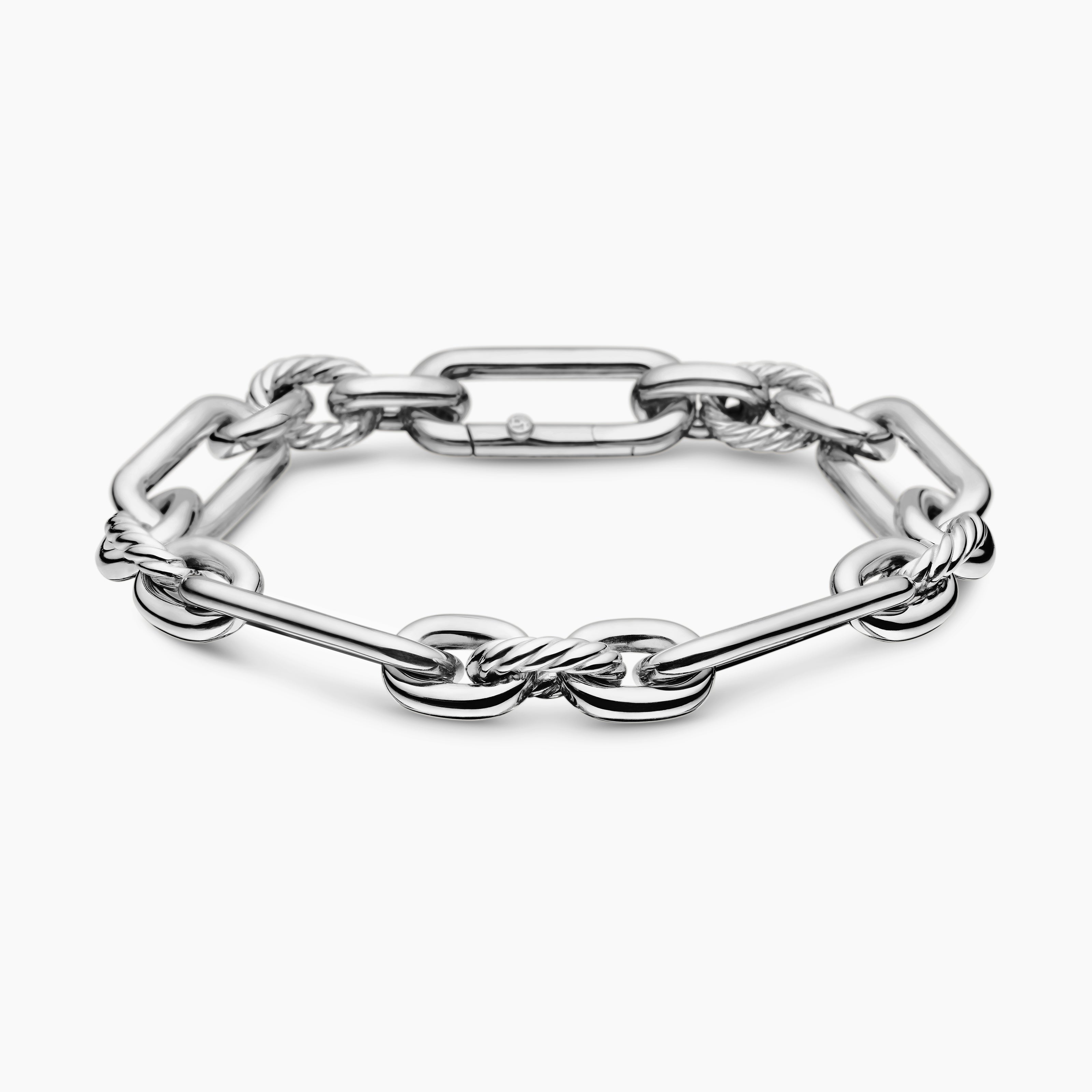 Womens Lexington Chain Bracelet in Sterling Silver, 9.8mm