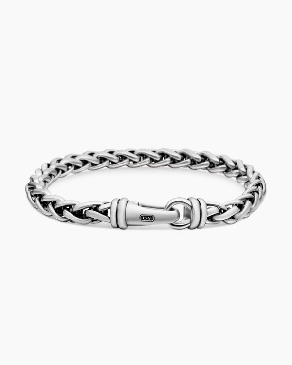 Wheat Chain Bracelet in Sterling Silver, 6mm