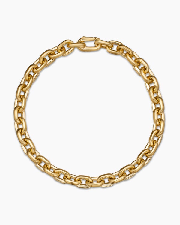 Bracelet à maillons Deco en or jaune 18 carats, 6,5 mm