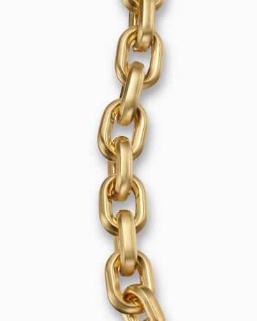 Bracelet chaîne à maillons Deco en or jaune 18 carats, 6,5 mm