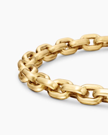 Bracelet chaîne à maillons Deco en or jaune 18 carats, 6,5 mm