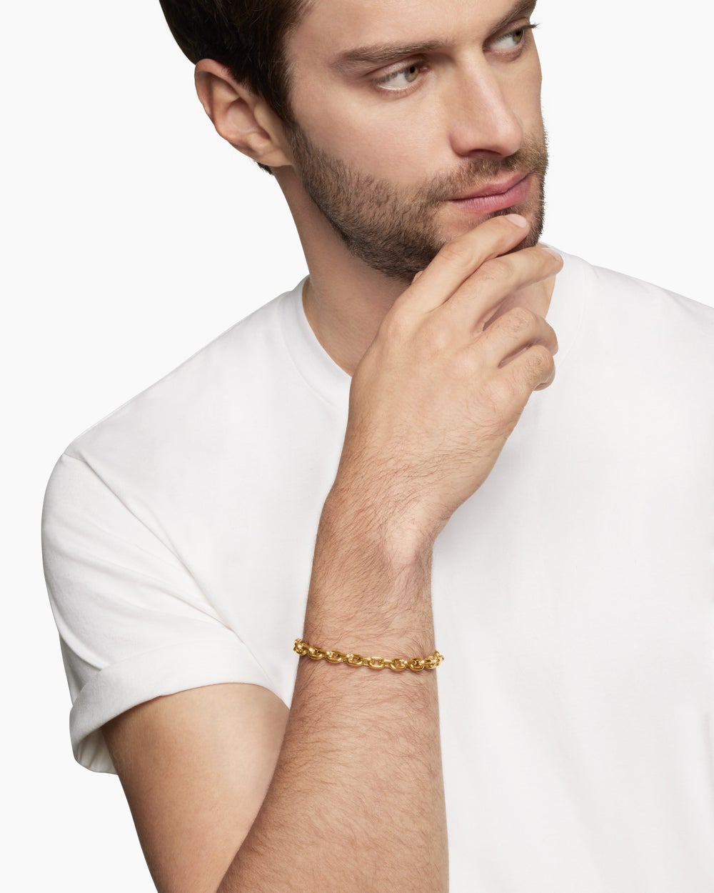 Bracelet à maillons Streamline® en or jaune 18 carats, 6,5 mm hommes
