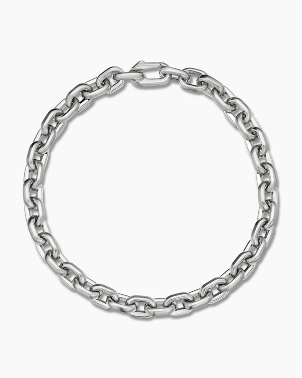 Bracelet chaîne à maillons Deco en argent sterling, 6,5 mm