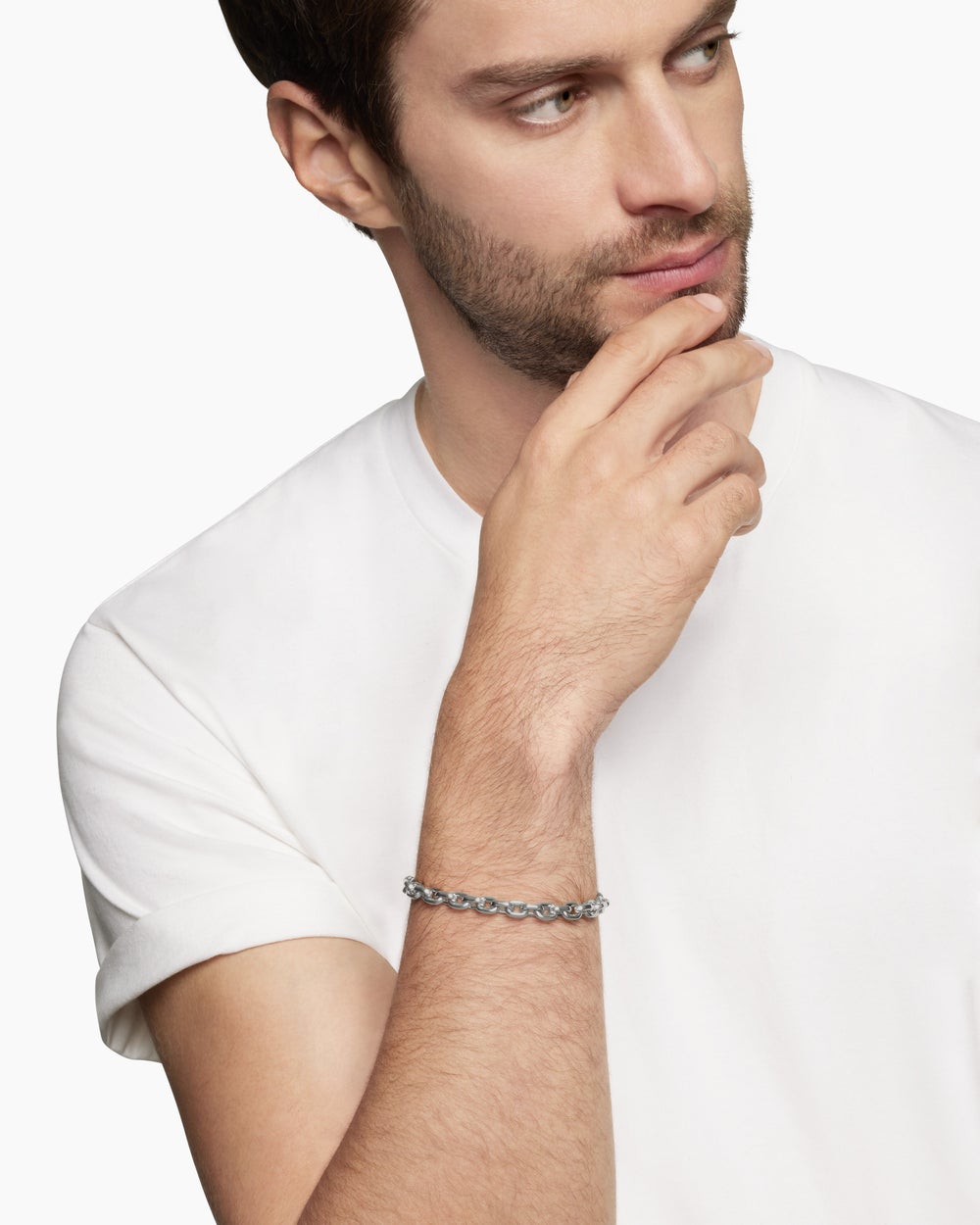 Bracelet à maillons Streamline® en argent sterling, 6,5 mm hommes
