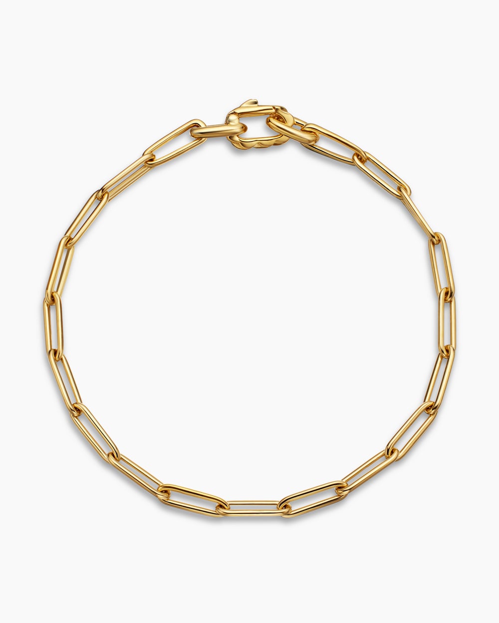 Mens DY Madison Link Bracelet in 18K Yellow Gold, 3.5mm