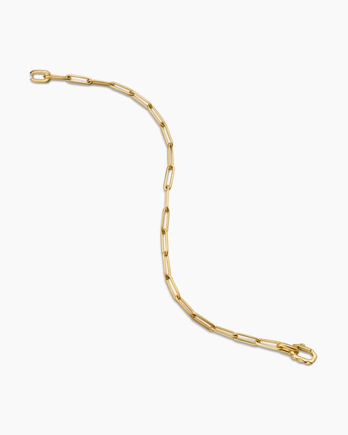 Mens DY Madison Link Bracelet in 18K Yellow Gold, 3.5mm