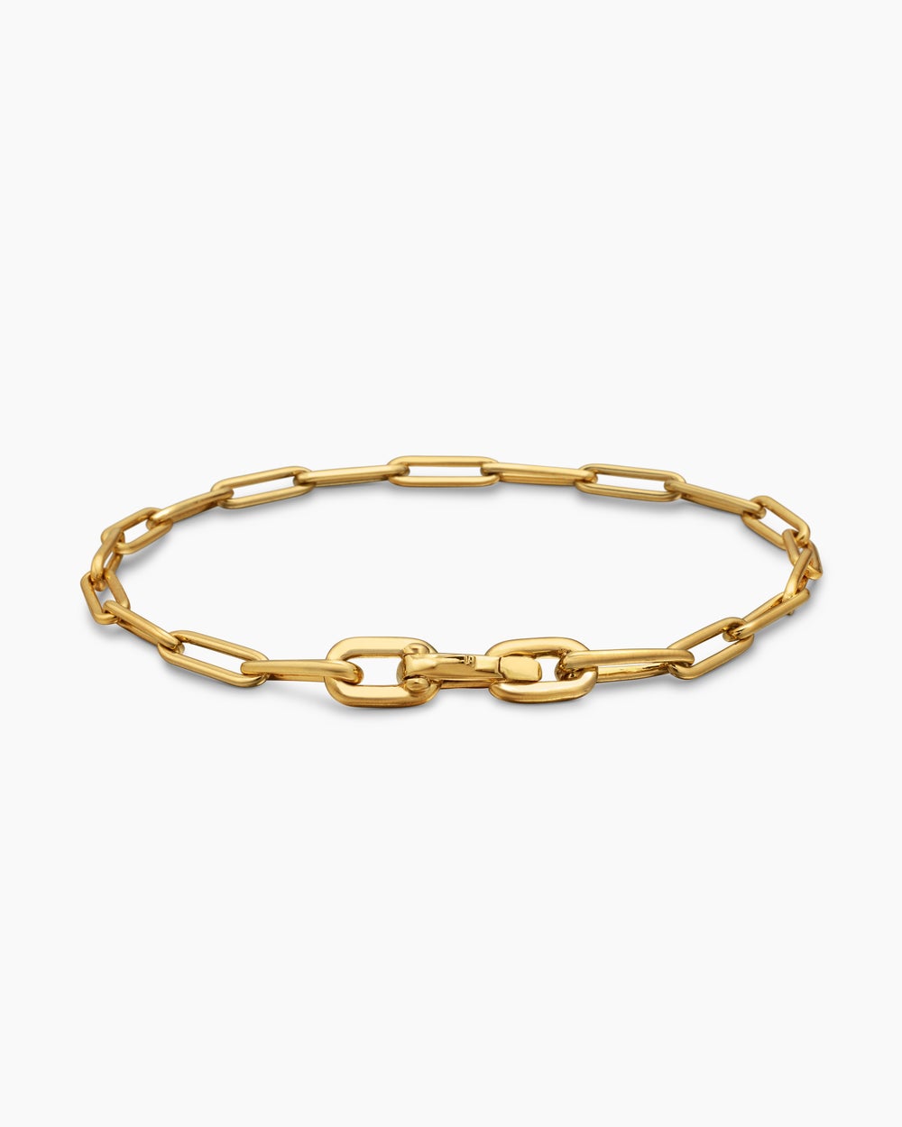 Mens DY Madison Link Bracelet in 18K Yellow Gold, 3.5mm