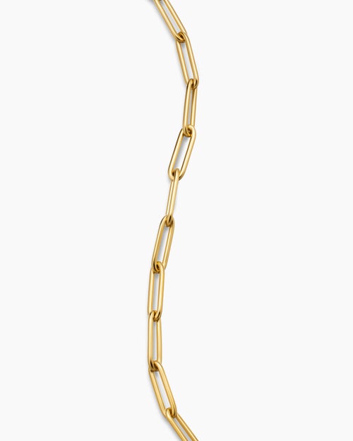 Mens DY Madison Link Bracelet in 18K Yellow Gold, 3.5mm
