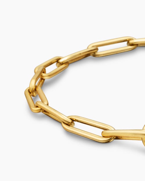 Mens DY Madison® Link Bracelet in 18K Yellow Gold, 3.5mm