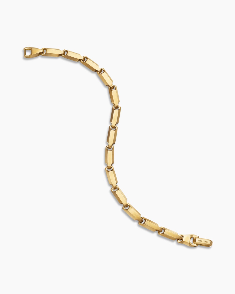 Mens Streamline Link Bracelet in 18K Yellow Gold, 6mm