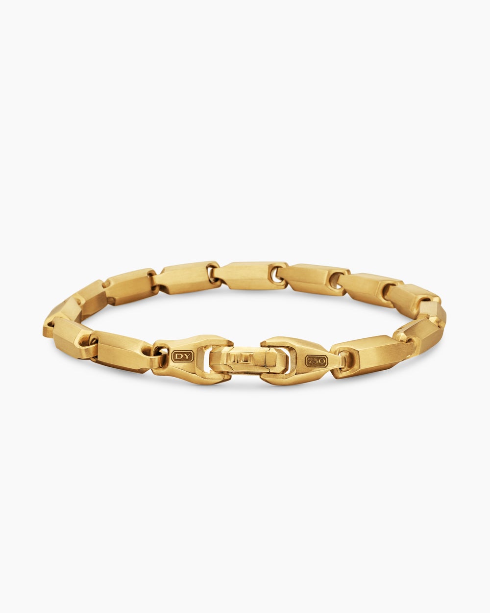 Mens Streamline Link Bracelet in 18K Yellow Gold, 6mm