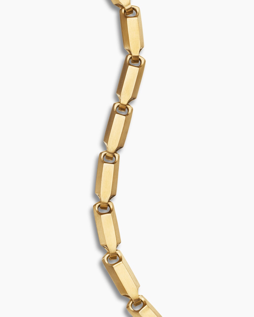 Mens Streamline Link Bracelet in 18K Yellow Gold, 6mm