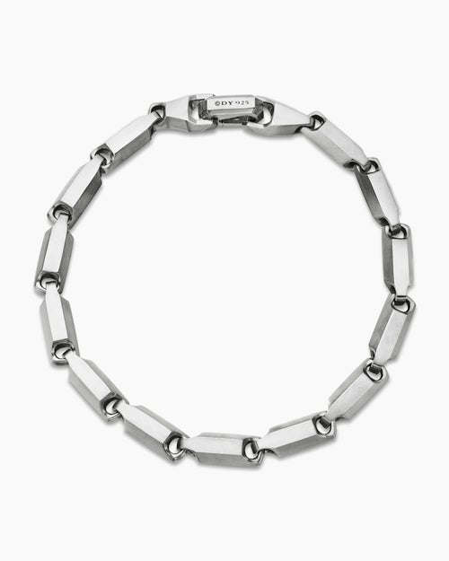 Mens Streamline® Link Bracelet in Sterling Silver, 6mm