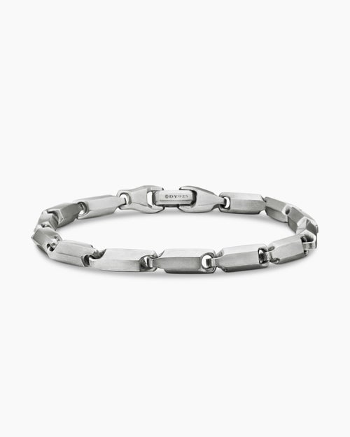 Mens Streamline® Link Bracelet in Sterling Silver, 6mm