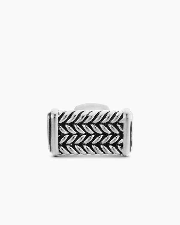 Boutons de manchette Chevron en argent sterling, 22,8 mm