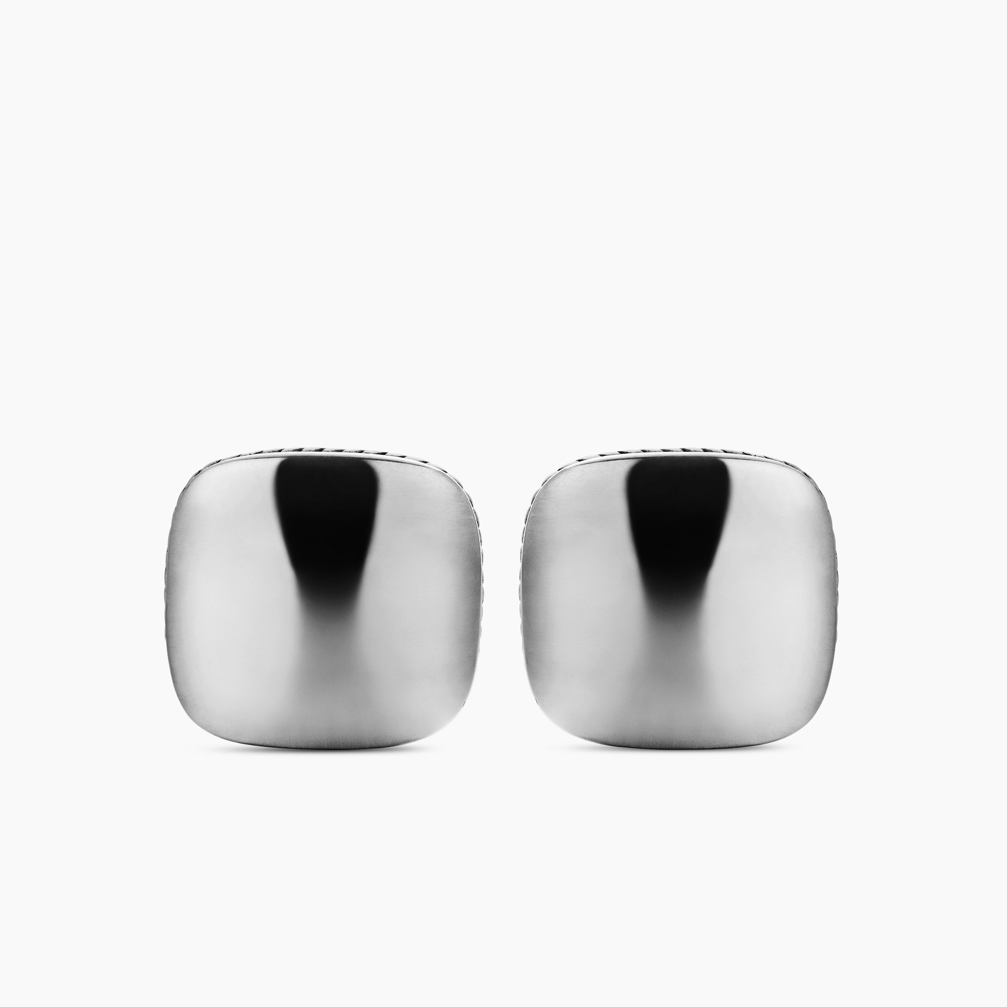 Boutons de manchette coussin Streamline&reg; en argent massif, 17 mm homme 