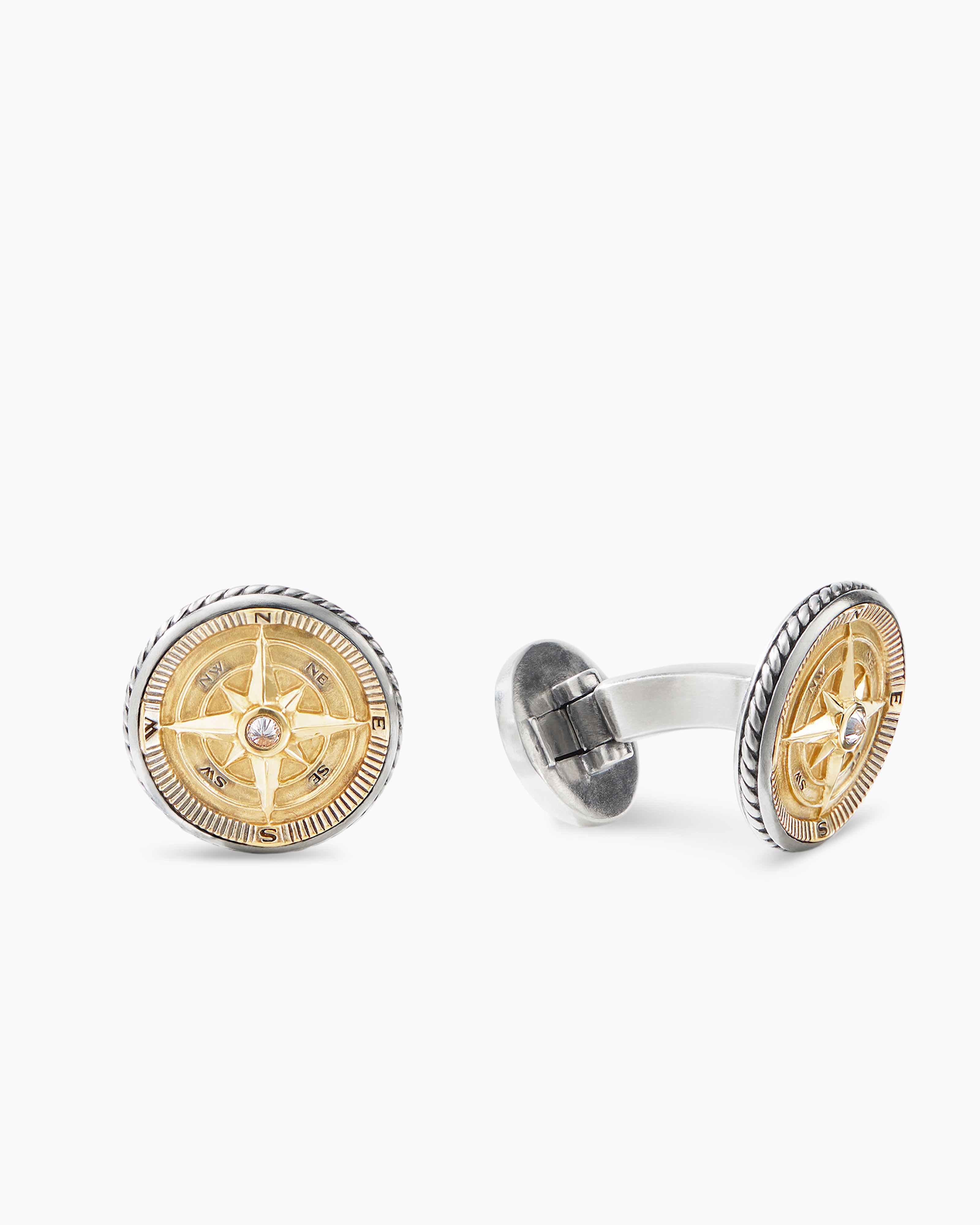 Buy Silver-Toned Cufflinks & Tiepins for Men by Yellow Chimes