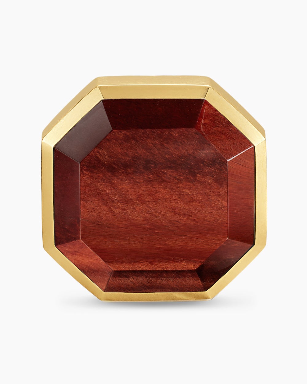 Mens Streamline® Cufflinks in Sterling Silver with 14K Yellow Gold and Red Tiger's Eye, 15mm